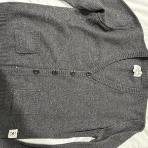 Men's Gray Sweater Cardigan